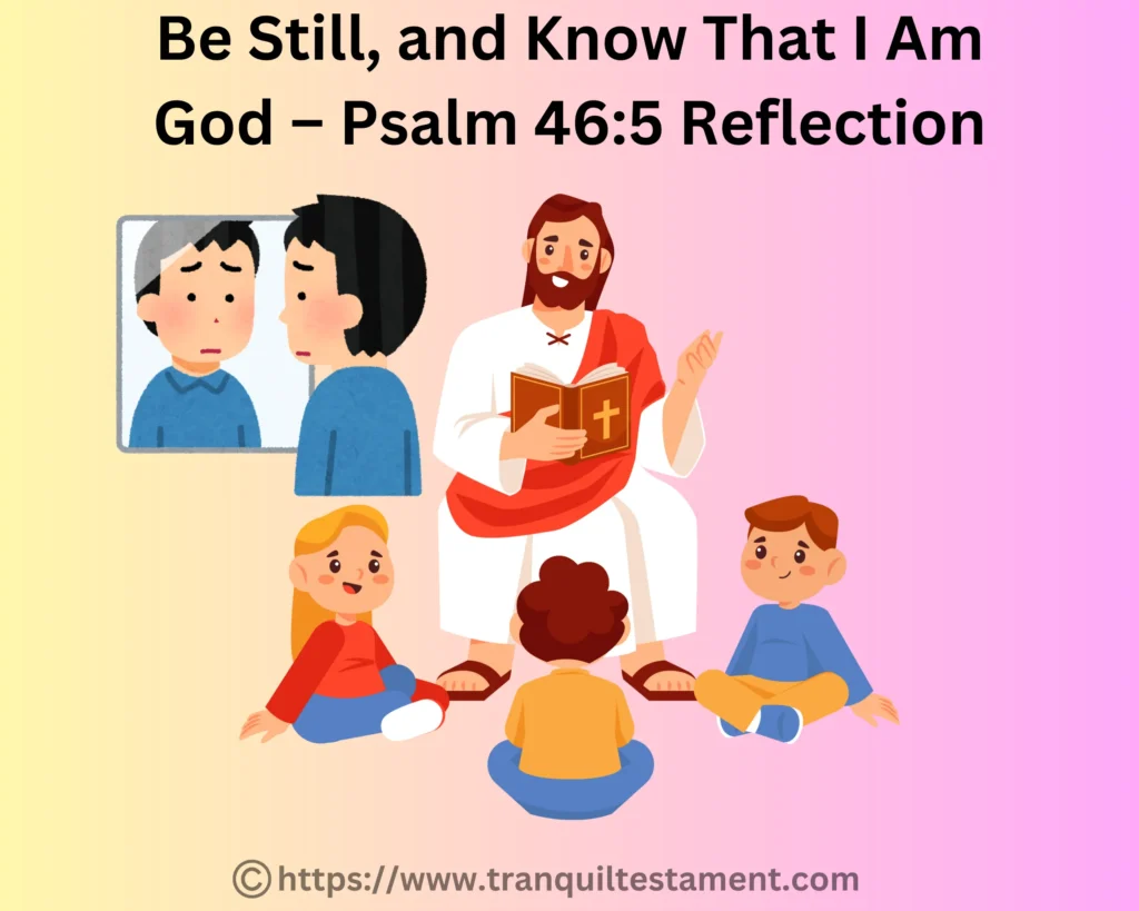 Be Still, and Know That I Am God - Psalm 46:5 Reflection